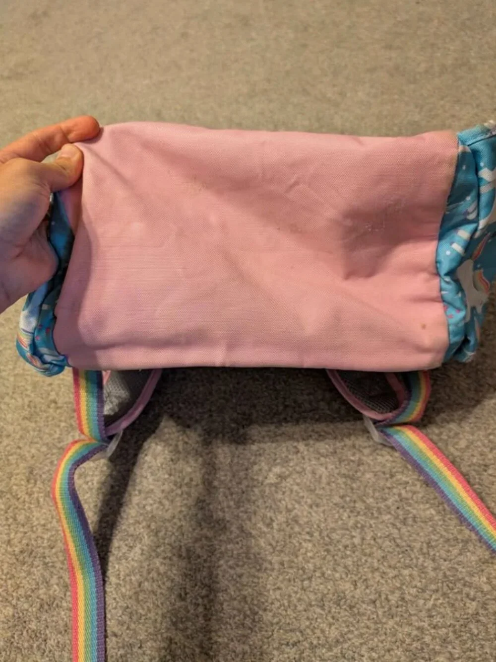 Pottery barn unicorn rainbow large backpack